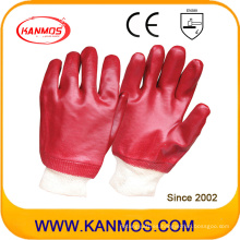 El PVC resistente al aceite sumergió los guantes de trabajo de la seguridad industrial (51201)